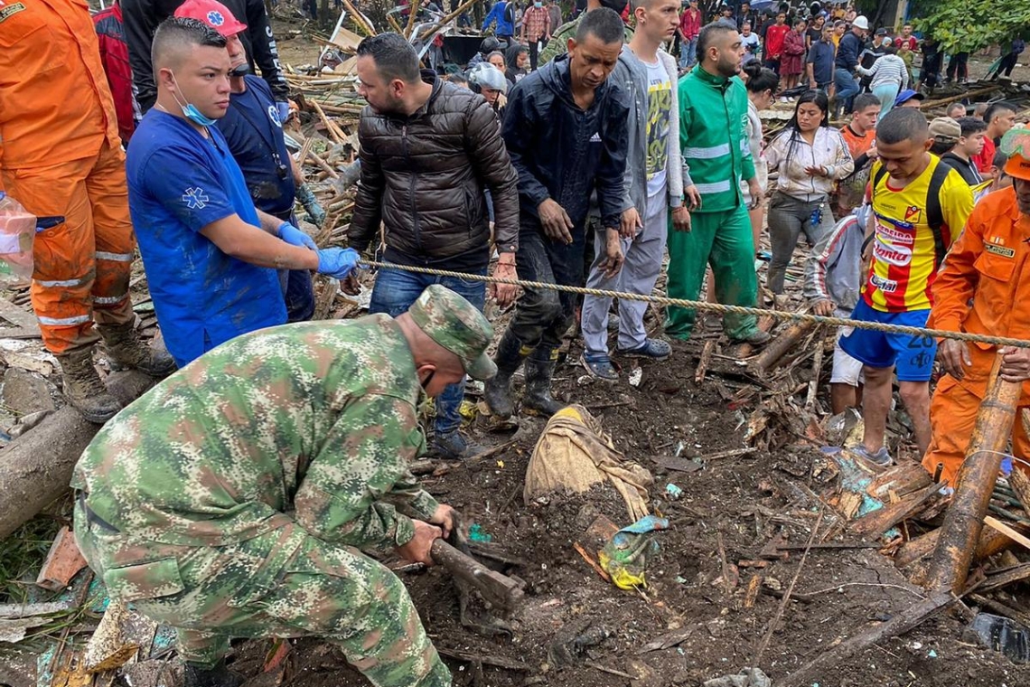 Colombie : huit écoliers portés disparus dans un glissement de terrain